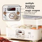 Купить G553 5- квартный электрический пищевой пароход для 2-4 порций, Один сенсорный овощной пароход для приготовления пищи, цифровой многофункциональный пароход, быстрый пар, нержавеющая сталь паровой лоток, нет...